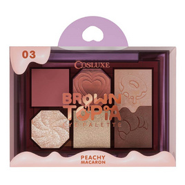 Cosluxe พาเลทอายแชโดว์ Browntopia Eye Palette 5.7 กรัม - COSLUXE, COSLUXE