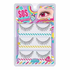 Cosluxe ขนตาปลอม Sos Eyelashes Superstar Style (3คู่) - COSLUXE, COSLUXE