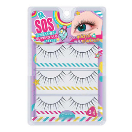 Cosluxe ขนตาปลอม Sos Eyelashes Superstar Style (3คู่) - COSLUXE, COSLUXE