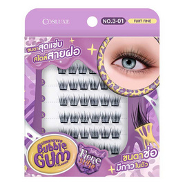 Cosluxe ขนตาปลอมมีกาวในตัว Winky Eyes Bubble Gum Eyelashes Fierce Style (36 ช่อ) - COSLUXE, เครื่องสำอาง