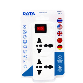 DATA ปลั๊กเอนกประสงค์ 2 ช่อง 1 สวิตส์ (อแด๊ปเตอร์) - ดาต้า, เครื่องใช้ไฟฟ้า