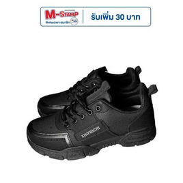 DAZZLING รองเท้าผ้าใบชาย Martin Shoe DZ-G215 - DAZZLING, All in black Shoe