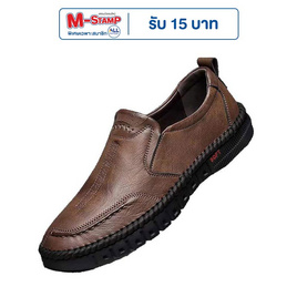 DAZZLING รองเท้าหนัง PU ชาย Shoes British DZ-ZX04-BR - DAZZLING, รองเท้า