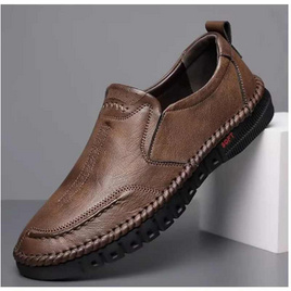 DAZZLING รองเท้าหนัง PU ชาย Shoes British DZ-ZX04-BR - DAZZLING, รองเท้า