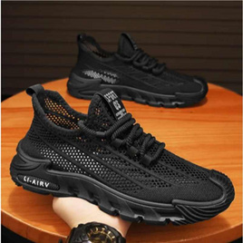 DAZZLING รองเท้าผ้าใบชาย fly woven mesh DZ-JTX-3506-BK - DAZZLING, รองเท้า
