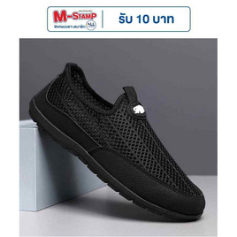 DAZZLING รองเท้าผ้าใบชายslip-on DZ-JXG-02-BK - DAZZLING, รองเท้า