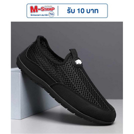 DAZZLING รองเท้าผ้าใบชายslip-on DZ-JXG-02-BK - DAZZLING, รองเท้า