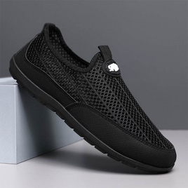 DAZZLING รองเท้าผ้าใบชายslip-on DZ-JXG-02-BK - DAZZLING, รองเท้า