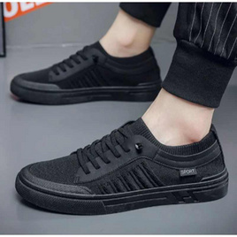 DAZZLING รองเท้าผ้าใบชาย slip-on men's casual DZ-H2-BK - DAZZLING, รองเท้า