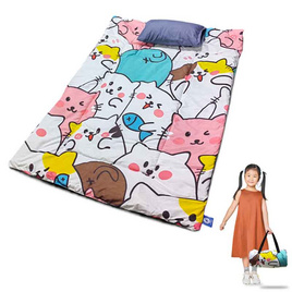 DD ที่นอนเด็กอนุบาล มีหมอนอยู่ในตัว ถอดซักได้ ลายแมว (ขนาด80x105ซม.) - DD Bedding, Bedding Time รวมที่นอนของหนูๆ