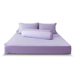 DD ชุดผ้าปูที่นอน รุ่น Soft Touch ขนาด 6 ฟุต สีม่วง (5 ชิ้น) - DD Bedding, ชุดผ้าปูที่นอนพร้อมผ้านวม