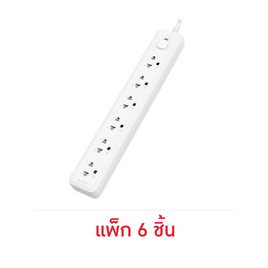 DELI ปลั๊กไฟ 10A 5M รุ่น DLI-T468 (แพ็ก 6 ชิ้น) - Deli, Deli