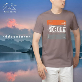 DELON เสื้อยืด พิมพ์ตัวหนังสือ DELON รุ่น AT53164 - DELON, แฟชั่นผู้หญิง