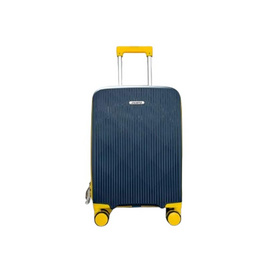 DENPA กระเป๋าเดินทาง รุ่น PP 2 TONE COLOR สีน้ำเงิน-ขอบเหลือง - Denpa, กระเป๋าและกระเป๋าเดินทาง
