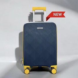 DENPA กระเป๋าเดินทางล้อลาก PP 2tone color น้ำเงิน+เหลือง - Denpa, กระเป๋าและกระเป๋าเดินทาง