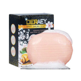 DERAEY สบู่ White Sakura Soap 80 กรัม - Deraey, ทำความสะอาดผิวหน้า