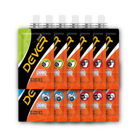 DEVER Energy gel เครื่องดื่มแบบเจล100มล.โคล่า,แอปเปิ้ล,ลิ้นจี่,ผลไม้รวม รสละ4ซอง(รวม12ซอง) - Dever, อาหารเสริม