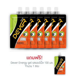 DEVER Energy gel เครื่องดื่มแบบเจล รสแอปเปิ้ล 100 มล. แพ็ค 6 ซอง แถม รสแอปเปิ้ล 100 มล. 1 ซอง - Dever, Dever