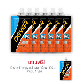 DEVER Energy gel เครื่องดื่มแบบเจล รสผลไม้รวม 100 มล. แพ็ค 6 ซอง แถม รสผลไม้รวม 100 มล. 1 ซอง - Dever, Dever