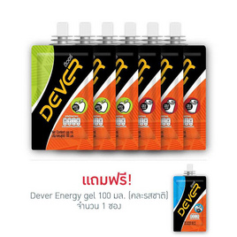 DEVER Energy gel รสโคล่า 3 ซอง+รสแอปเปิ้ล 3 ซอง ขนาด 100 มล. แถมขนาด 100 มล. 1 ซอง คละรส - Dever, อาหารเสริม