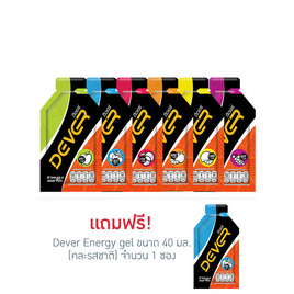 DEVER Energy gel set ดีเวอร์ เครื่องดื่มแบบเจล รวมรส 40 มล. (รวม 6 ซอง) - Dever, อาหารเสริมการออกกำลังกาย