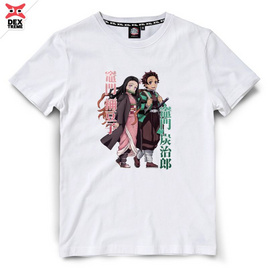 DEXTREME เสื้อยืด ดาบพิฆาตอสูร Demon Slayer (Season 3) สีขาว - DEXTREME, เสื้อผ้า