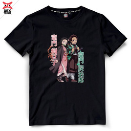 DEXTREME เสื้อยืด ดาบพิฆาตอสูร Demon Slayer (Season 3) สีดำ - DEXTREME, เสื้อผ้า
