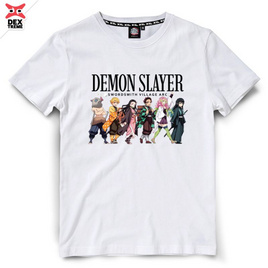 DEXTREME เสื้อยืด ดาบพิฆาตอสูร Demon Slayer (Season 3) สกรีน Demon Slayer สีขาว - DEXTREME, เสื้อผ้าและเครื่องประดับ