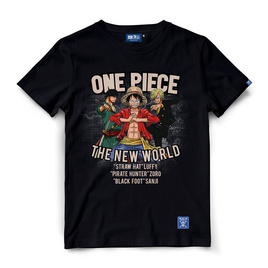 DEXTREME เสื้อยืดวันพีช One Piece Luffy,Zoro,Sanji - DEXTREME, เสื้อผ้าผู้ชาย