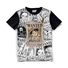 DEXTREME เสื้อยืดวันพีช Sub New Wanted Luffy - DEXTREME, เสื้อผ้า