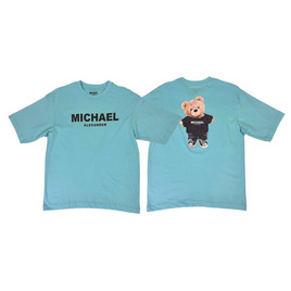 DISCOUNT OUTLET เสื้อยืดลาย MICHAEL ทรง OVER SIZE - DISCOUNT OUTLET, เสื้อผ้าผู้ชาย