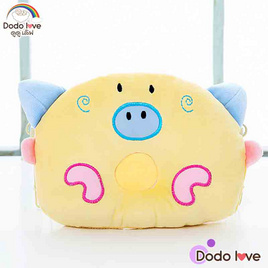 DODOLOVE หมอนหลุม ลายหน้าหมู สีเหลือง (คละลาย) - DODOLOVE, Bedding Time รวมที่นอนของหนูๆ