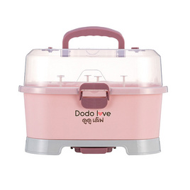 DODOLOVE กล่องเก็บของใช้เด็ก อเนกประสงค์ สีชมพู - DODOLOVE, ที่นึ่งขวดนม, ที่ปั๊มนม, เครื่องปั่น