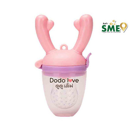 DODOLOVE จุกซิลิโคนดูดผักผลไม้ ที่จับทรงเขากวาง สีชมพู - DODOLOVE, อุปกรณ์ให้นม