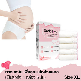 DODOLOVE กางเกงใน ใช้แล้วทิ้ง สำหรับคุณแม่หลังคลอด (1กล่อง 5ชิ้น) ไซส์ XL - DODOLOVE, เสื้อผ้า/ชุดชั้นในให้นม