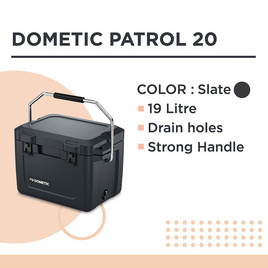 DOMETIC PATR20 PATROL ICEBOX ถังเก็บความเย็น ขนาด 19 ลิตร - Dometic, การเดินป่า