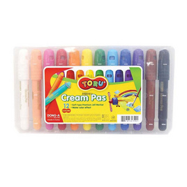 DONG-A ปากกาครีมพาส 12 สี TORU Cream Pas - DONG-A, สินค้าขายดี booksmile 1