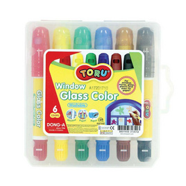 DONG-A ปากกาเขียนกระจก 6 สี TORU Window Glass Color - DONG-A, DONG-A