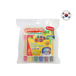 DONG-A ปากกาเขียนกระจก 6 สี TORU Window Glass Color - DONG-A, เครื่องเขียน/เครื่องใช้สำนักงาน