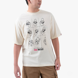 DOSH MENS OVERSIZED T HIRTS PINK PANTHER เสื้อยืดโอเวอร์ไซส์ 9DPPMT5022 - DOSH, แฟชั่นผู้ชาย