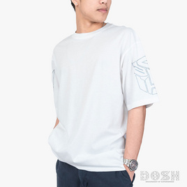 DOSH OVERSIZED SHORT SLEEVE T-SHIRTS เสื้อยืดโอเวอร์ไซส์ DTMT5059-OW - DOSH, แฟชั่นผู้ชาย