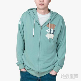 DOSH UNISEX JACKET HOOD WE BARE BEARS เสื้อแจ็คเก็ตฮู้ด รุ่น DBBMJ5055 - DOSH, แฟชั่นผู้ชาย