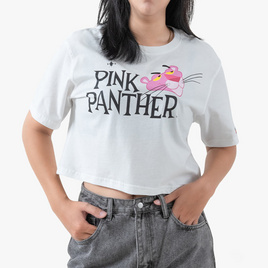 DOSH WOMENS CROPPED TOPS PINK PANTHER เสื้อยืดครอปสั้น ผู้หญิง 9DPPWT1023 - DOSH, แฟชั่นผู้หญิง