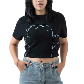 DOSH WOMEN'S CROPPED T-SHIRTS WE BARE BEARSเสื้อครอปสั้น DBBWT1036 - DOSH, แฟชั่นผู้หญิง