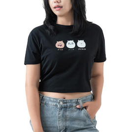 DOSH WOMEN'S CROPPED T-SHIRTS WE BARE BEARSเสื้อครอปสั้น DBBWT1037 - DOSH, แฟชั่นผู้หญิง