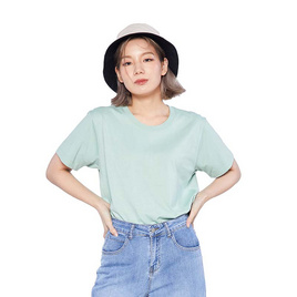 DOUBLE GOOSE เสื้อยืดคอกลม รุ่น Essential สีเขียว - DOUBLE GOOSE, แฟชั่น