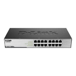 D-Link 16-port 10/100Mbps Unmanaged Switch (Metalic, Rackmountable) (DES-1016D) - D-Link, D-Link