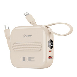 D-Power Power Bank 10000 mAh รุ่น GC-1002 - D-Power, สายชาร์จ