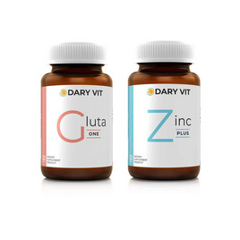 Dary Vit กลูต้า วัน บรรจุ 30 แคปซูล และ ซิงค์ พลัส บรรจุ 30 แคปซูล - Dary Vit, อาหารเสริม