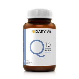 Dary Vit Q10 Plus สารสกัดจากโคคิวเท็น และเมล็ดองุ่น 30 แคปซูล - Dary Vit, หัวใจ หลอดเลือด (เบาหวาน/ไขมัน/ความดัน)